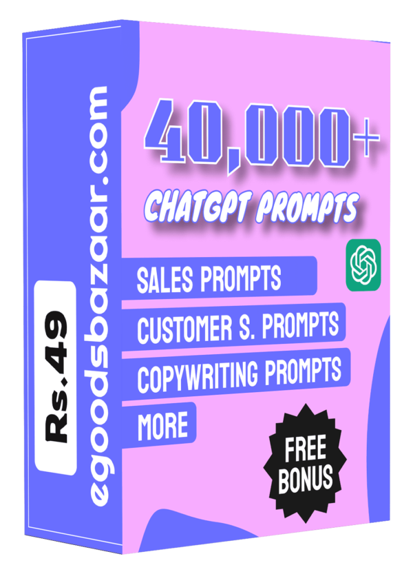 40000+ Chatgpt prompts with bonus