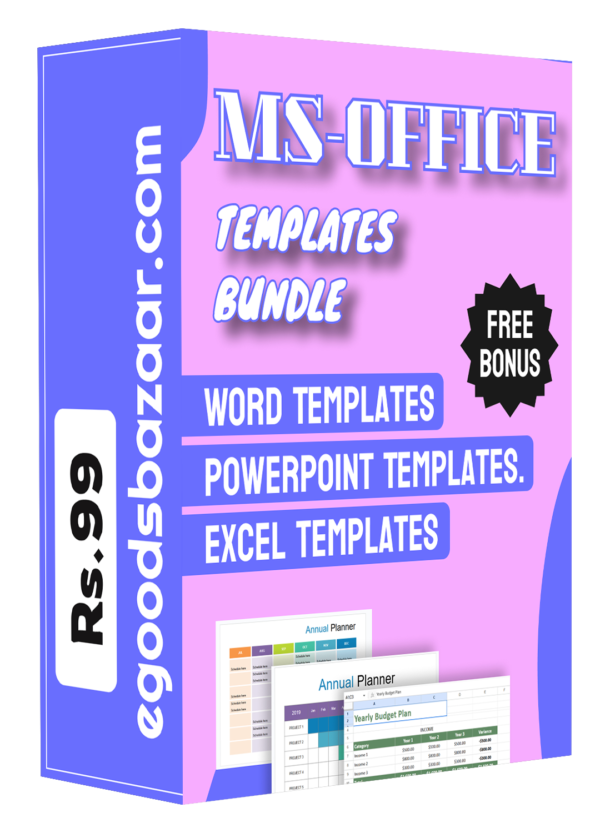 Ms office templates Bundle